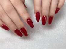 アルティノ ネイル ガーデン(altino nail garden)/ワンカラー×ボルドー