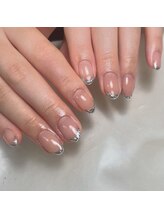 エスラウンジネイル(S LOUNGE NAIL)/ガラスフレンチ