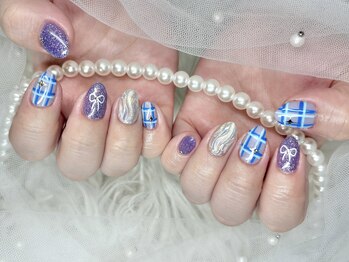 キラうるチェックネイル♪♪