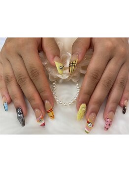 手描きアートが得意なサロン