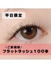 【平日9:00~17:00限定】フラットラッシュ100本 ¥6800→5300