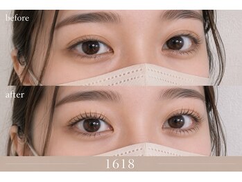 イチロクイチハチ(1618)の写真/【岐阜/高技術×センス】絶妙な似合わせ◇自然なのにパッチリ印象的な瞳に◎立ち上げ×束感で魅せるまつパ