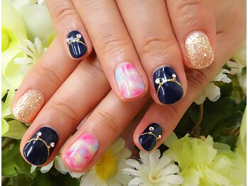 プルミエ ネイル(Premier Nail)/定額☆タイダイ柄ネイル