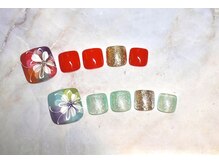 ネイルサロン ブリオン(Nail Salon Bullion)/トロピカルフラワーネイル