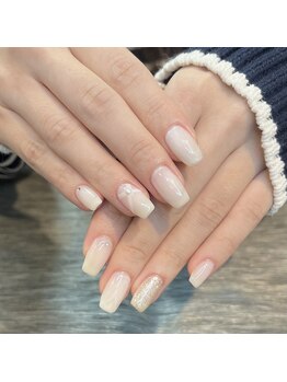 美容室 ミユ(MIYU)/ホワイトネイル