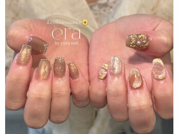 エラ(era)/キラキラ　お花ネイル