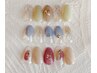 【ジェル+アート】シンプルアートコース6種☆￥6300