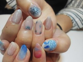 非対称ネイル