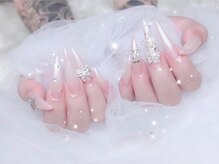 ベルグローアルファネイル(BELLE GROW ALPHA NAIL)/キラキラ蝶々ネイル