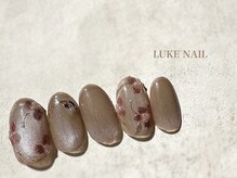 ルークネイル 恵比寿店(LUKE NAIL)/水光マグネットミラーフラワー