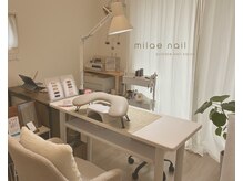 ミレネイル(milae nail)の雰囲気（完全個室で周りを気にせず落ち着けます♪）