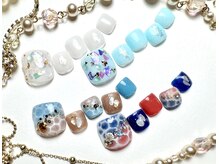 ネイルサロン カリス(Nail Salon Charis)の雰囲気（8月限定☆フットジェルキャンペーン 上￥7128／下￥8778）