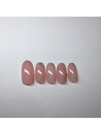 ラメラインアートネイル