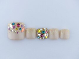ビジューフットネイル 6600円