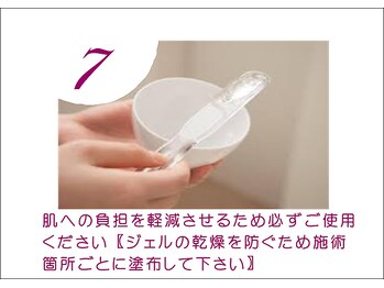 エナジーウェーブ(Energy Wave)/脱毛箇所へジェルを塗布♪