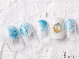 もやもやブルーネイル　7480円