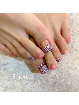 セジュール(Se'jour)/フットネイル/チェックネイル