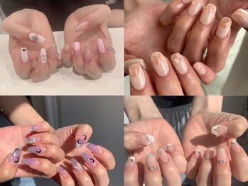 プラチナムドール 難波店(PLATINUMDOLL)/ミラーネイル/フレンチガーリー