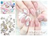 スカルプ【長さ出し×10本】ワンカラー＋キラキラパーツ2つ☆¥16180→￥12800