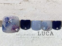 ネイルアトリエルカ(nail atelier LUCA)/O-3 大人可愛い紫陽花ネイル