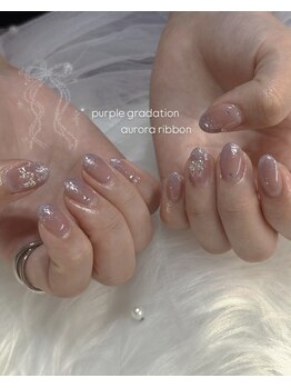 クリアージュ(Clearge)/定額◇パープルラメnail