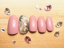 ネスト(Nest)/シンプル大理石ネイル