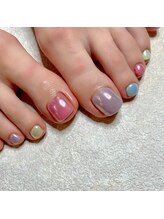 セジュール(Se'jour)/フットネイル/ミラーネイル