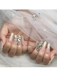 ラメグラデーションネイル