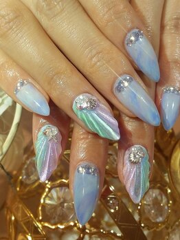 マイネイルアンドアイラッシュ(MyNail&Eyelash)/マーメイド×ミラー