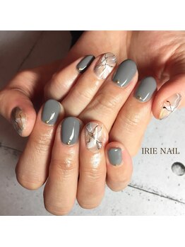 アイリーネイル(IRIE NAIL)/ジェル　手描き4本アート