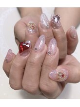 グリッター(Glitter)/ハートネイル