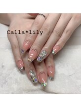 カラーリリー 恵比寿(Calla lily)/オーロラガラスフレンチ