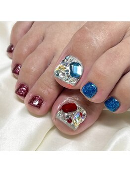 ソラール(SOLAR)/フットネイル埋め尽くし♪