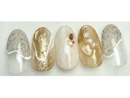 ちぐはぐニュアンスネイル