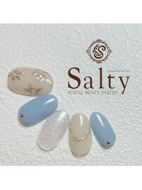 ミラーフラワーネイル