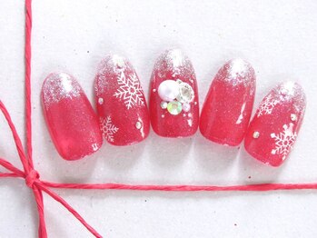 ビジュー×雪の結晶デザイン