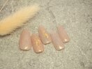 箔埋め込みネイル