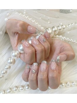 クイーンズネイル(Queeens nail)/ガラスフレンチ