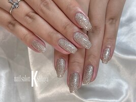 【ジェル】グリッターワンカラー