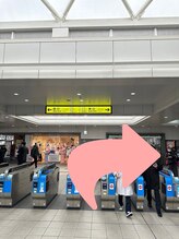 メノア 茨木駅前店(menoa)/駅に着いたら東口を出ます