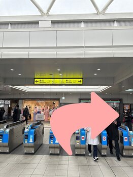 メノア 茨木駅前店(menoa)/駅に着いたら東口を出ます