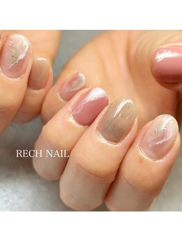 レッシュネイル サロンアンドスクール(RECH NAIL salon&school)/ピンクニュアンス