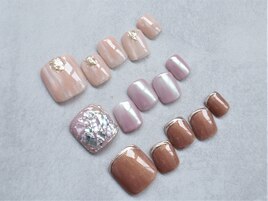 【ニュアンスフットネイル】