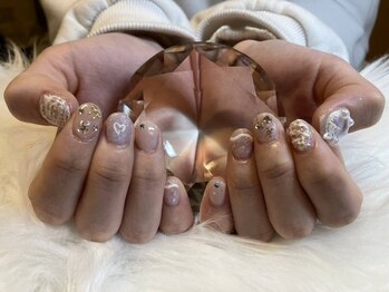 蒲郡ネイルの写真/ショートネイル派の方も楽しめる、映えるデザインご用意◎ナチュラル上品～華やかまでお任せ下さい♪
