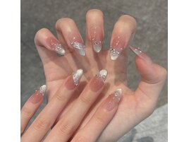 ワンホンキラキラネイル