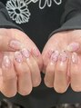 ビアンカ 栄店(Bianca) 春限定デザインの薔薇モチーフネイルです♪