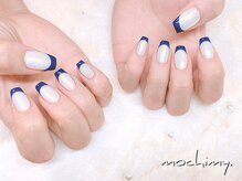 モチミィ(mochimy.)/＊オーロラ／ネイビーフレンチ＊