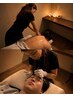 オイルマッサージ120分+眉スタイリング(30分)