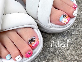 イチイチイチイチネイル(1111nail)の写真/定額で指先も足元も綺麗に◎平日限定やり放題プランで理想のフットネイルも大歓迎♪