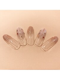 ラメグラ　ネイル